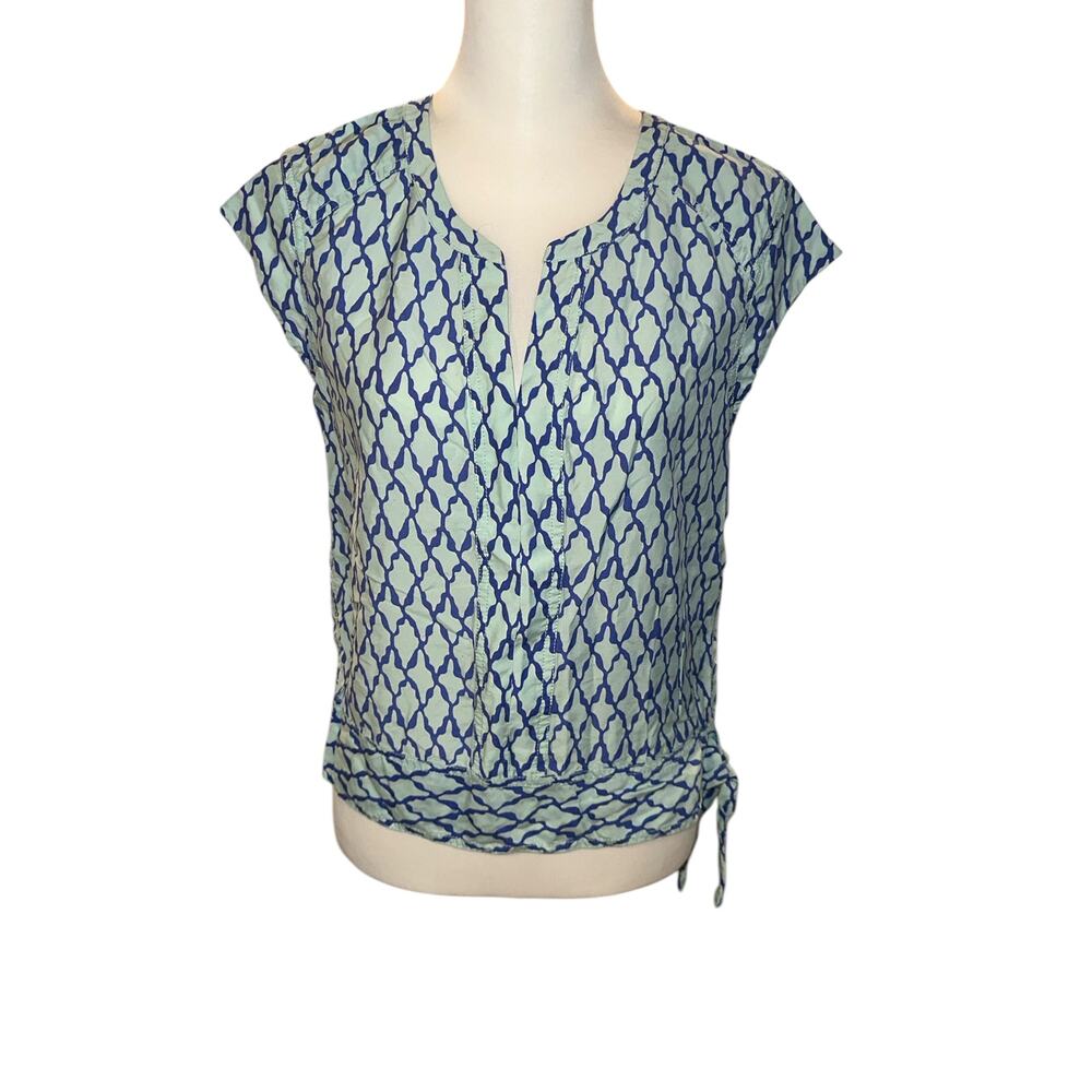 Vineyard Vines Women's Short Sleeve Top Blue Size 8